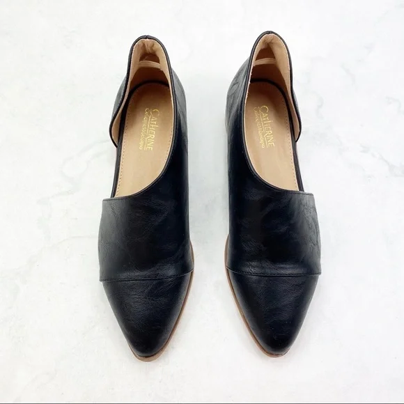 [Catherine Malandrino] Classic Black Cut-Out Flats